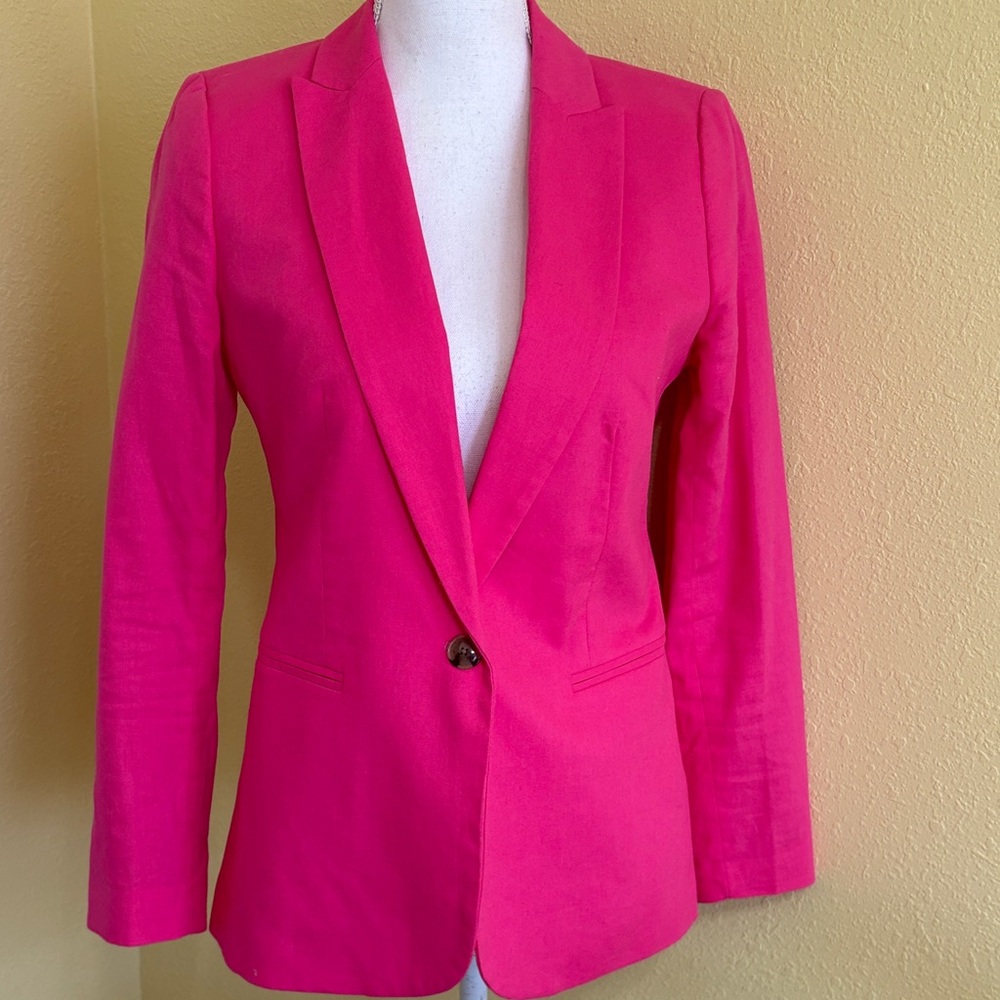 J. Crew Hot Pink Blazer